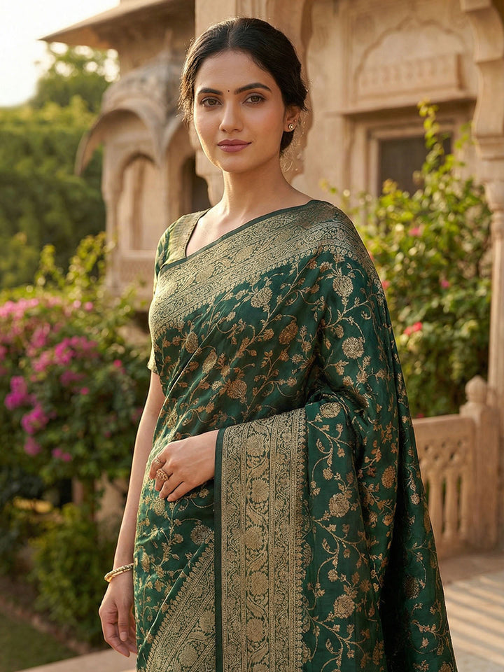 Plain Crepe Saree