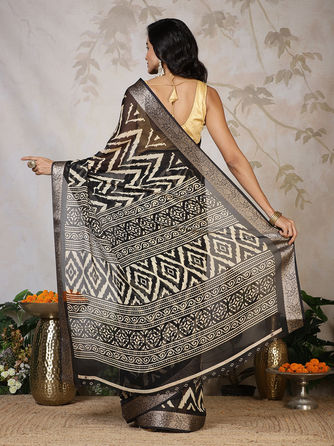 Digital Printed Georgette Saree