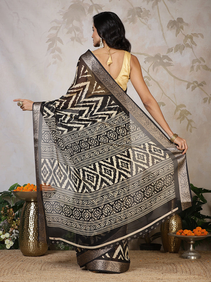 Digital Printed Georgette Saree