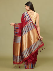 Zari Border Woven Handloom Saree