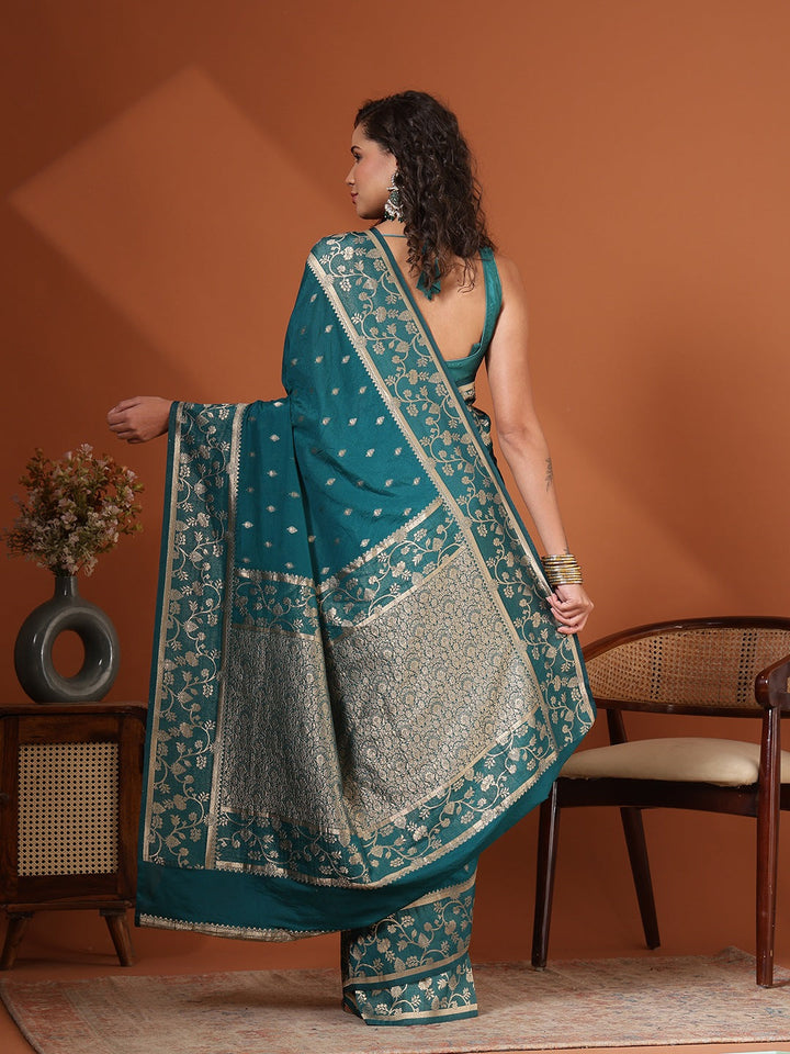 Plain Chiffon Saree