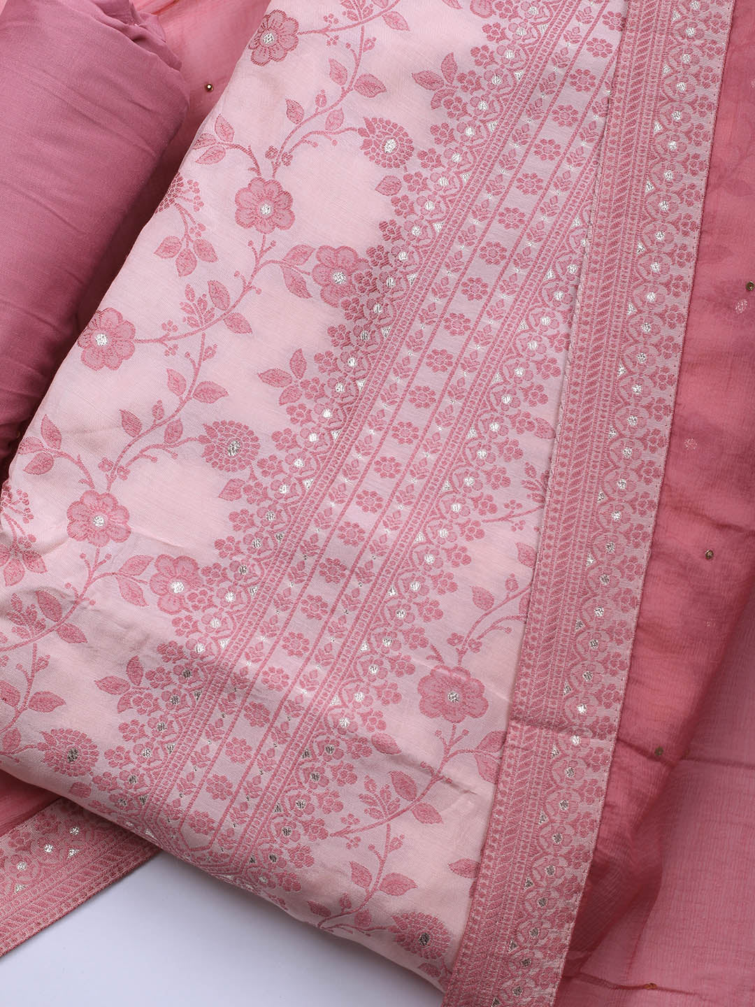 Printed Muslin Unstitched Suit Piece With Dupatta