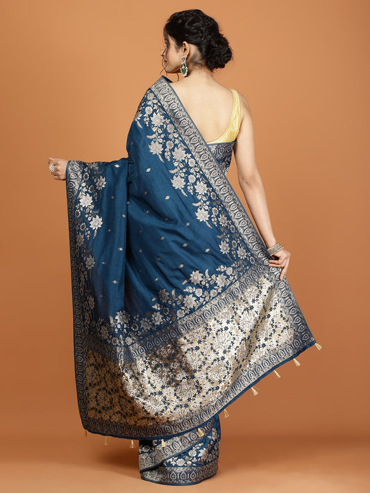 Zari Jaal Art Silk Woven Saree