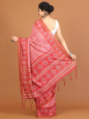 Digital Printed Tussar Woven Saree