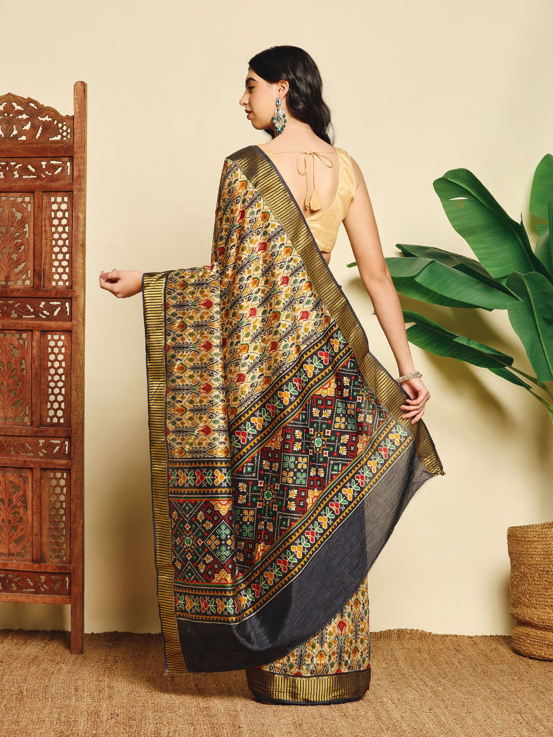 Digital Printed Art Silk Saree