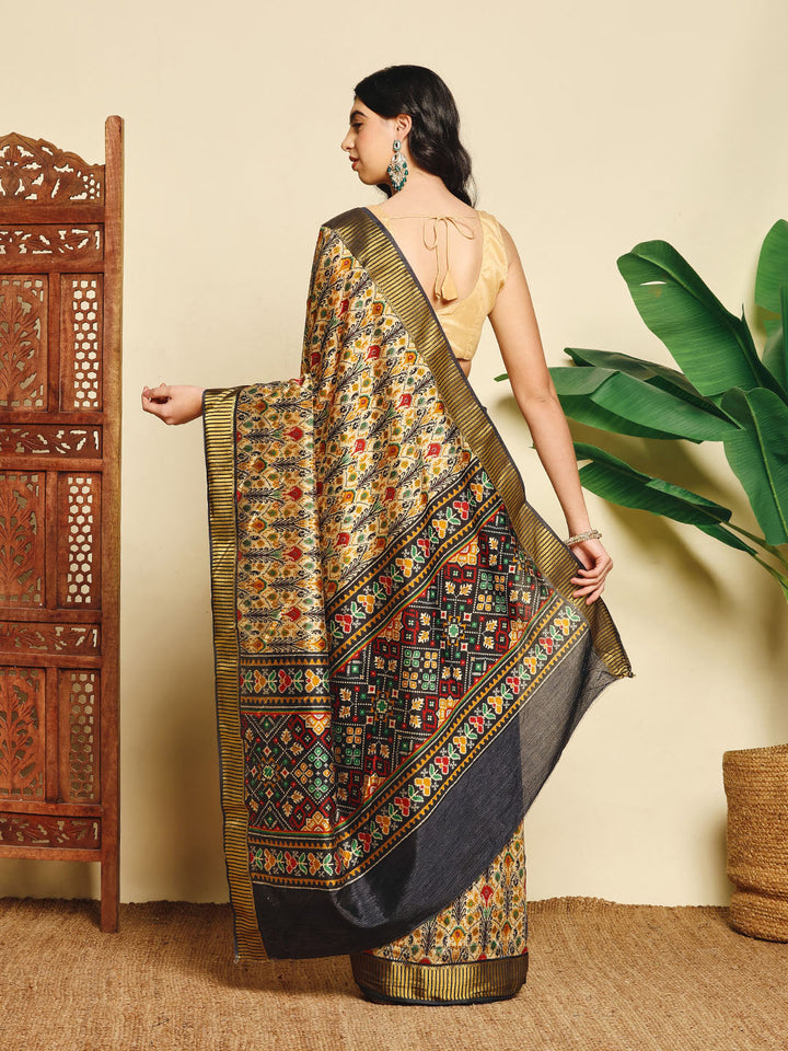 Digital Printed Art Silk Saree