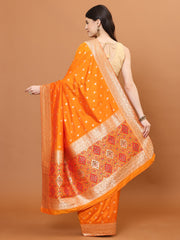 Stone Embroidery Banarasi Saree