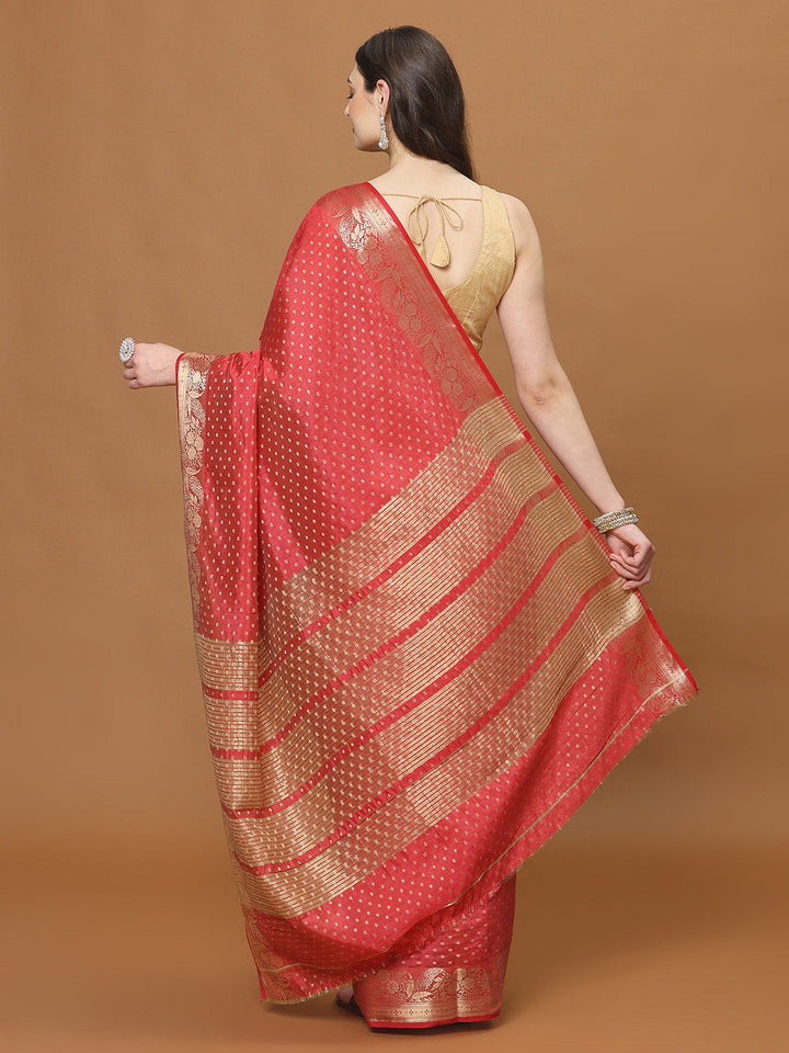 Zari Border Art Silk Woven Saree