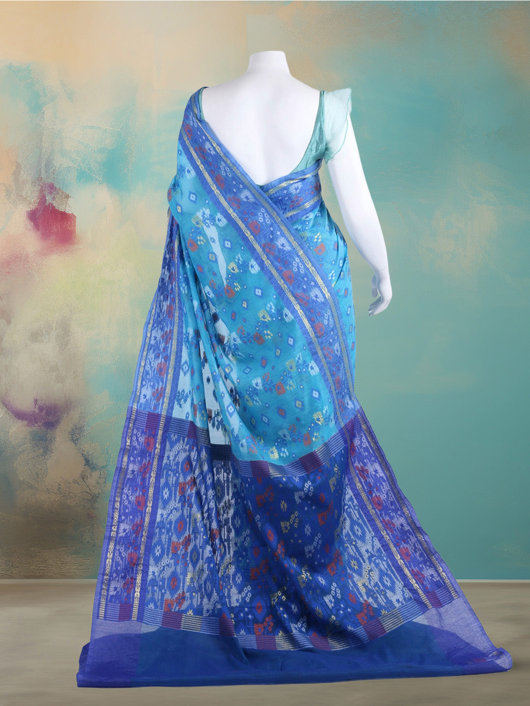 Resham Woven Design Cotton Saree