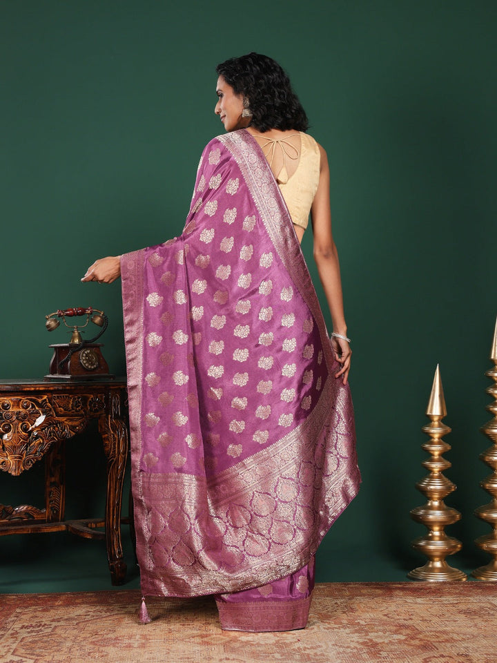 Woven Design Cotton Blend Saree