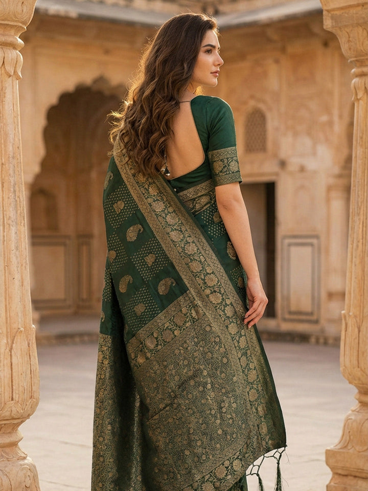 Plain Crepe Saree