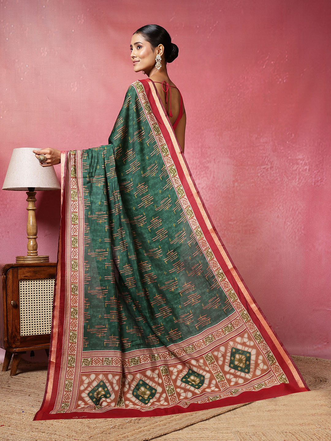 Digital Printed Art Silk Saree