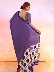 Printed Satin Saree