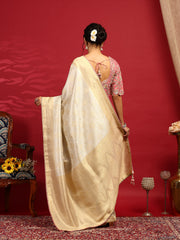 Embroidered Dola Silk Saree