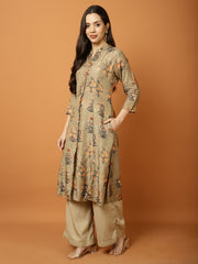 Printed Cotton Blend Kurta