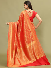 Zari Jaal Woven Handloom Saree