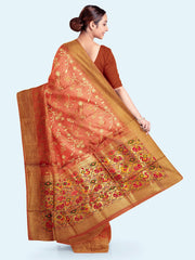 Zari Jaal Art Silk Woven Saree