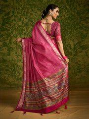 Zari Border Art Silk Saree