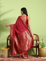 Plain Crepe Saree