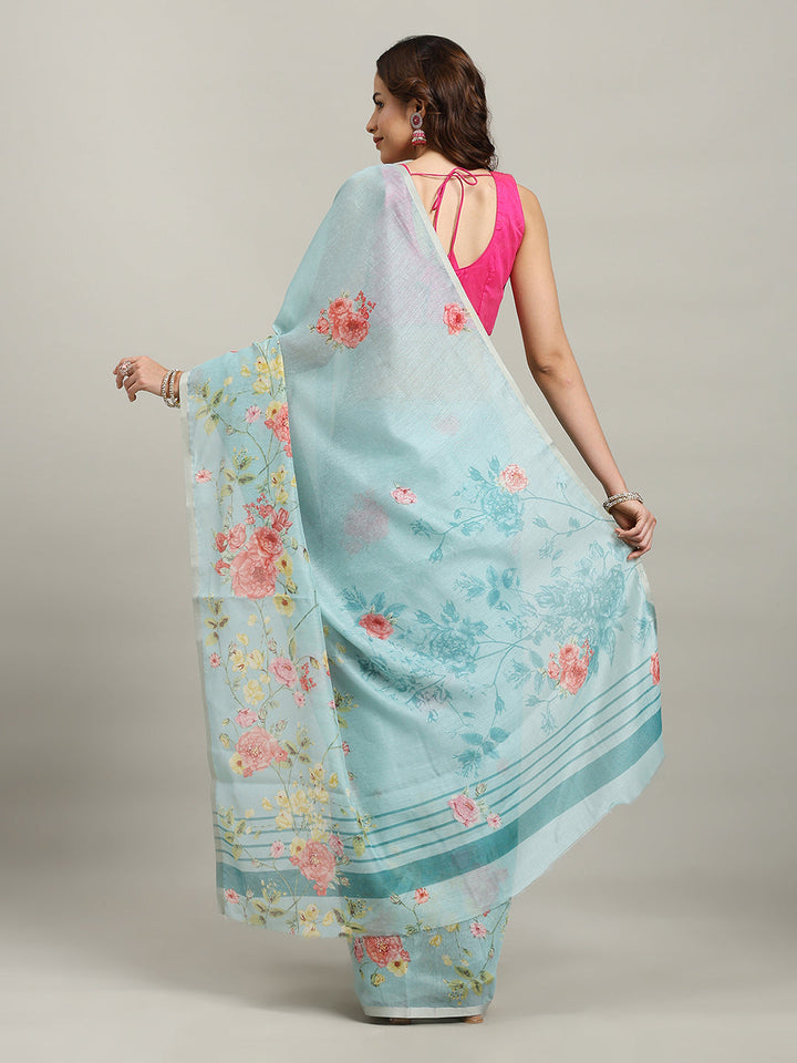Maheshwari Printed Dola Cotton Saree