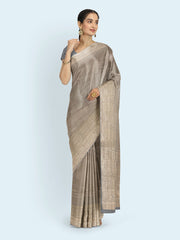 Brocade Zari Jaal Border Handloom Saree