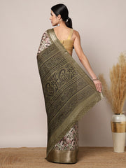 Printed Dola Silk Saree