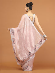 Stone Work Organza Saree