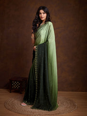 Stone Jaal Georgette Saree