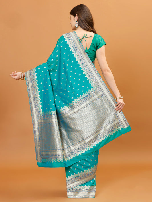 Zari Border Banarasi Woven Saree