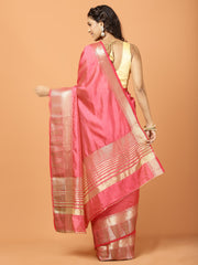 Zari Border Woven Handloom Saree