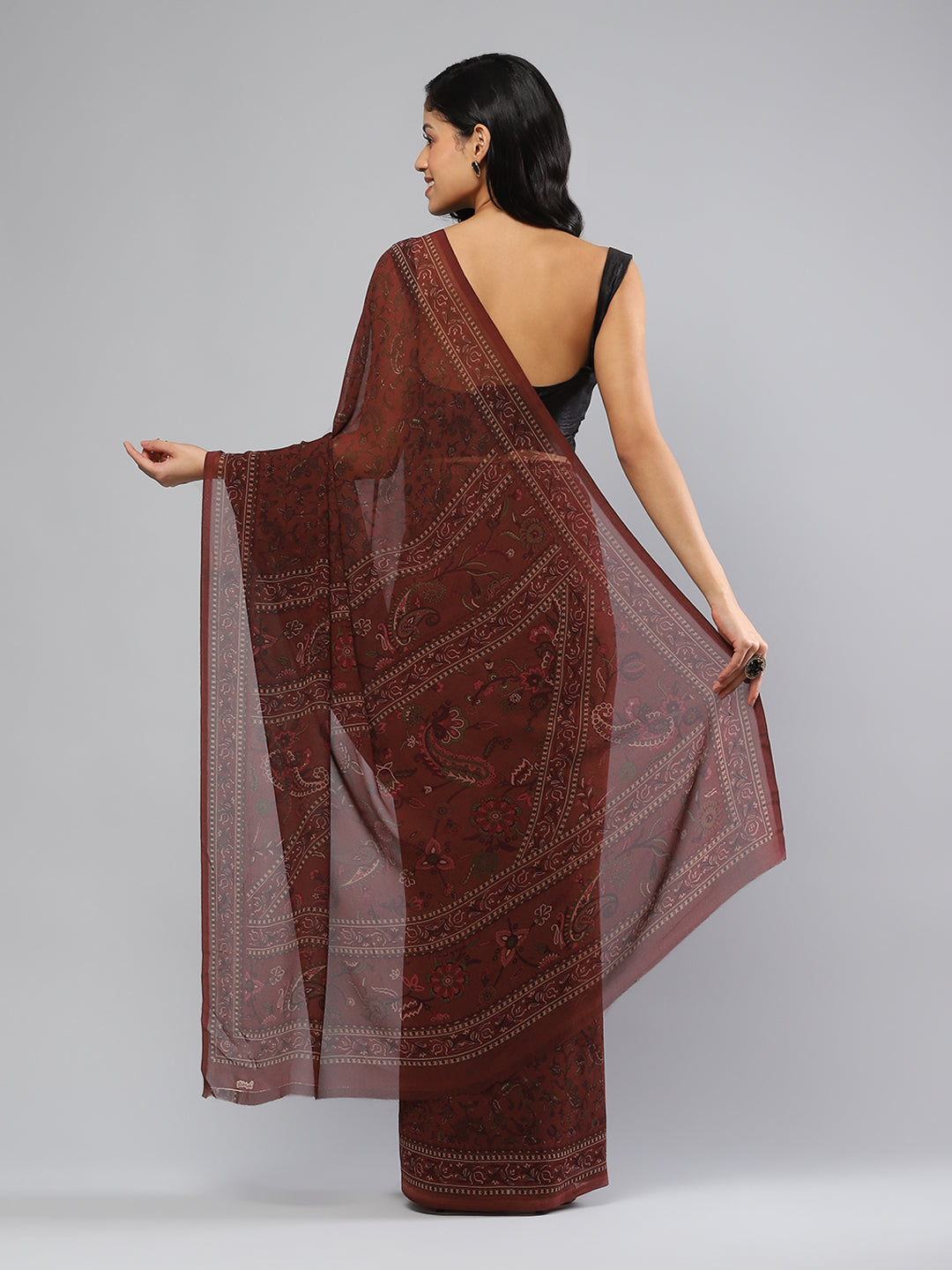 Digital Printed Georgette Saree