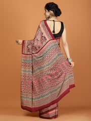 Digital Printed Crepe Woven Saree