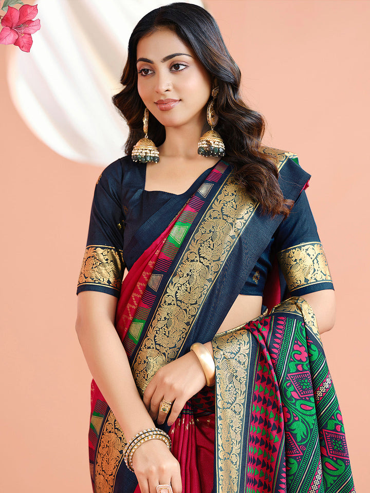 Printed Art Silk Saree