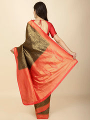 Zari Jaal Woven Handloom Saree