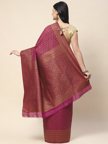 Zari Jaal Woven Handloom Saree