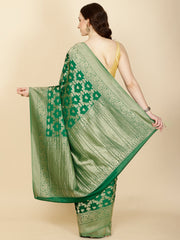 Floral Zari Jaal Georgette Saree