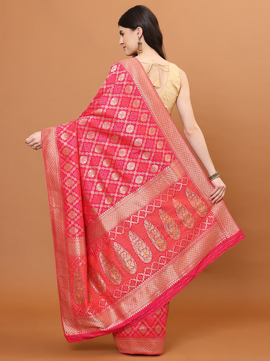 Stone Embroidery Banarasi Saree