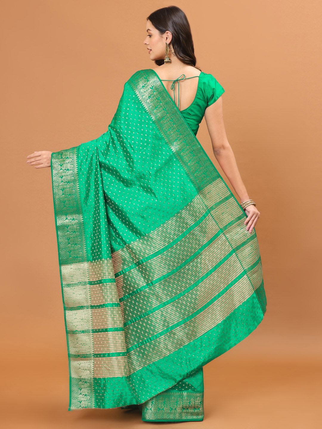 Zari Border Woven Art Silk Saree