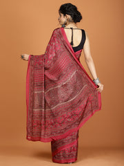 Digital Printed Crepe Woven Saree