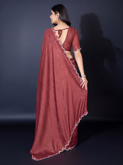 Embroidered Chiffon Saree