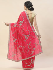 Sequence Embroidered Organza Saree