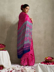 Printed Satin Saree