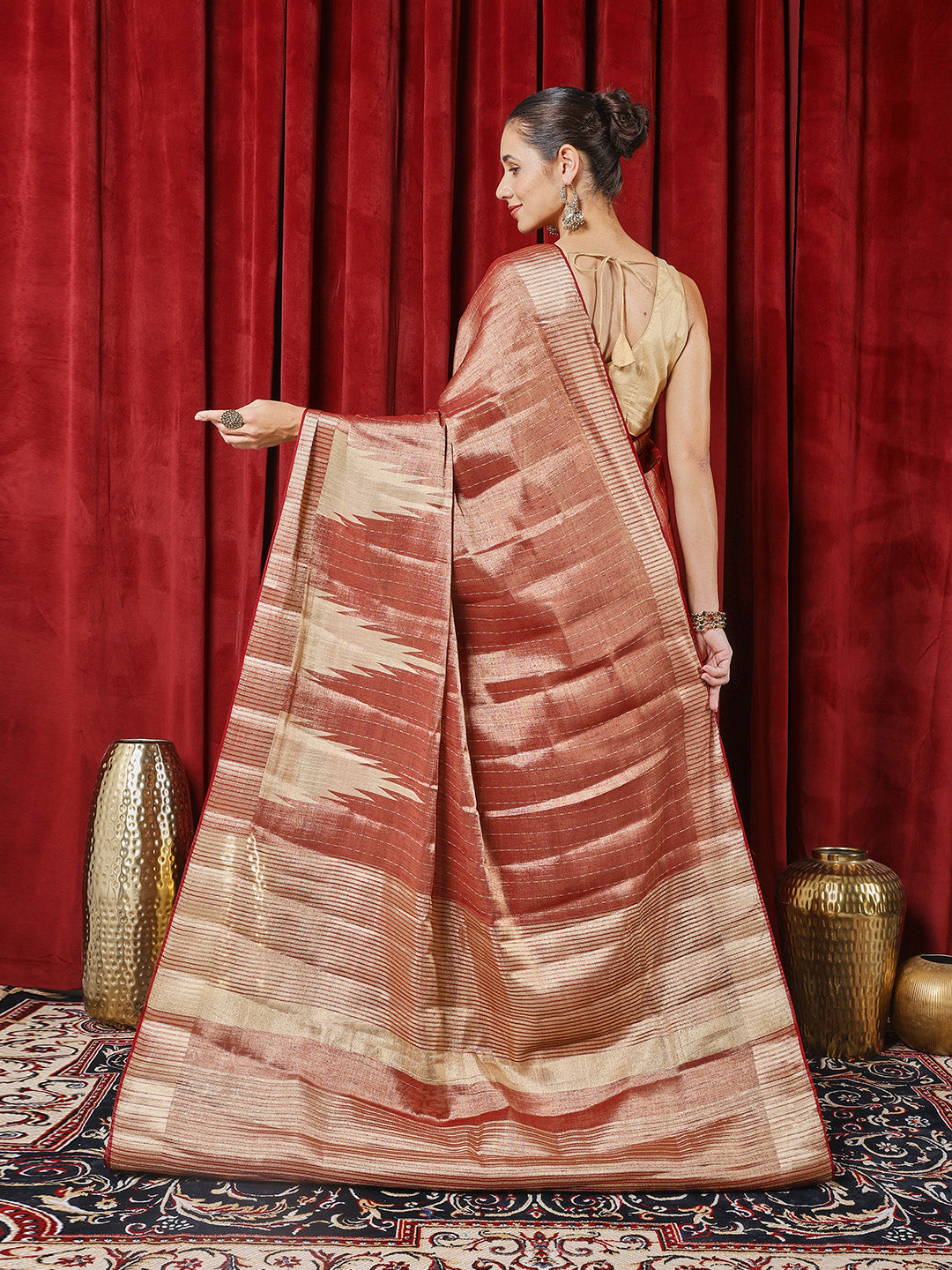 Zaari Border Art Silk Saree
