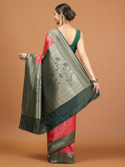 Zari Border Woven Art Silk Saree