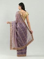 Embroidery Border Organza Saree