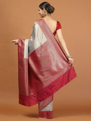 Zari Border Woven Art Silk Saree