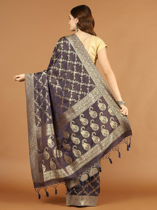 Zari Jaal Art Silk Woven Saree