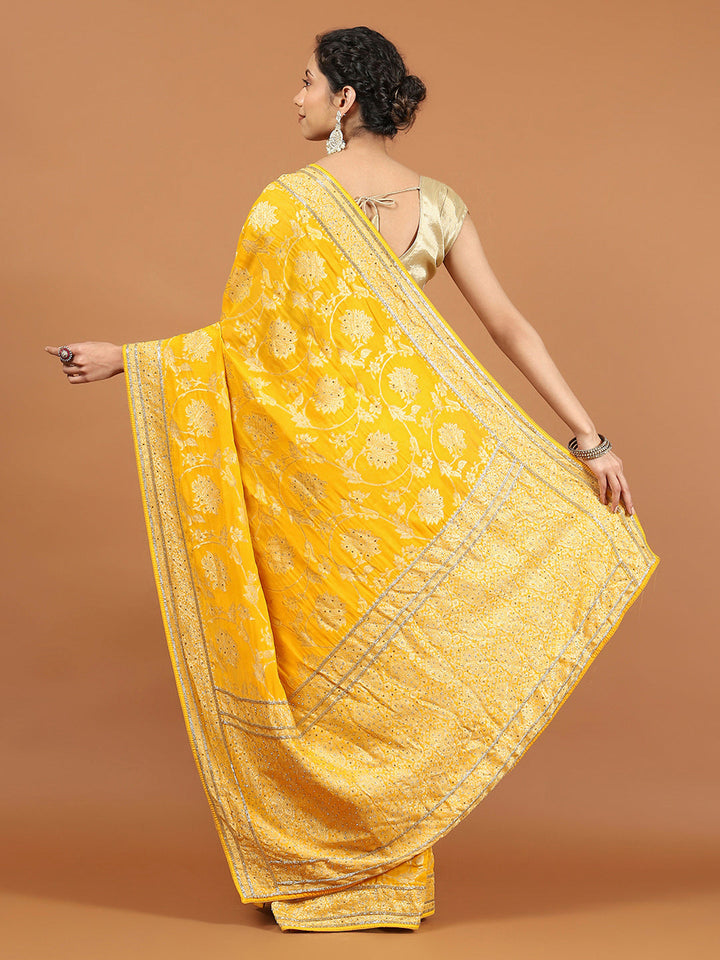 Khaddi Woven Banarasi Saree