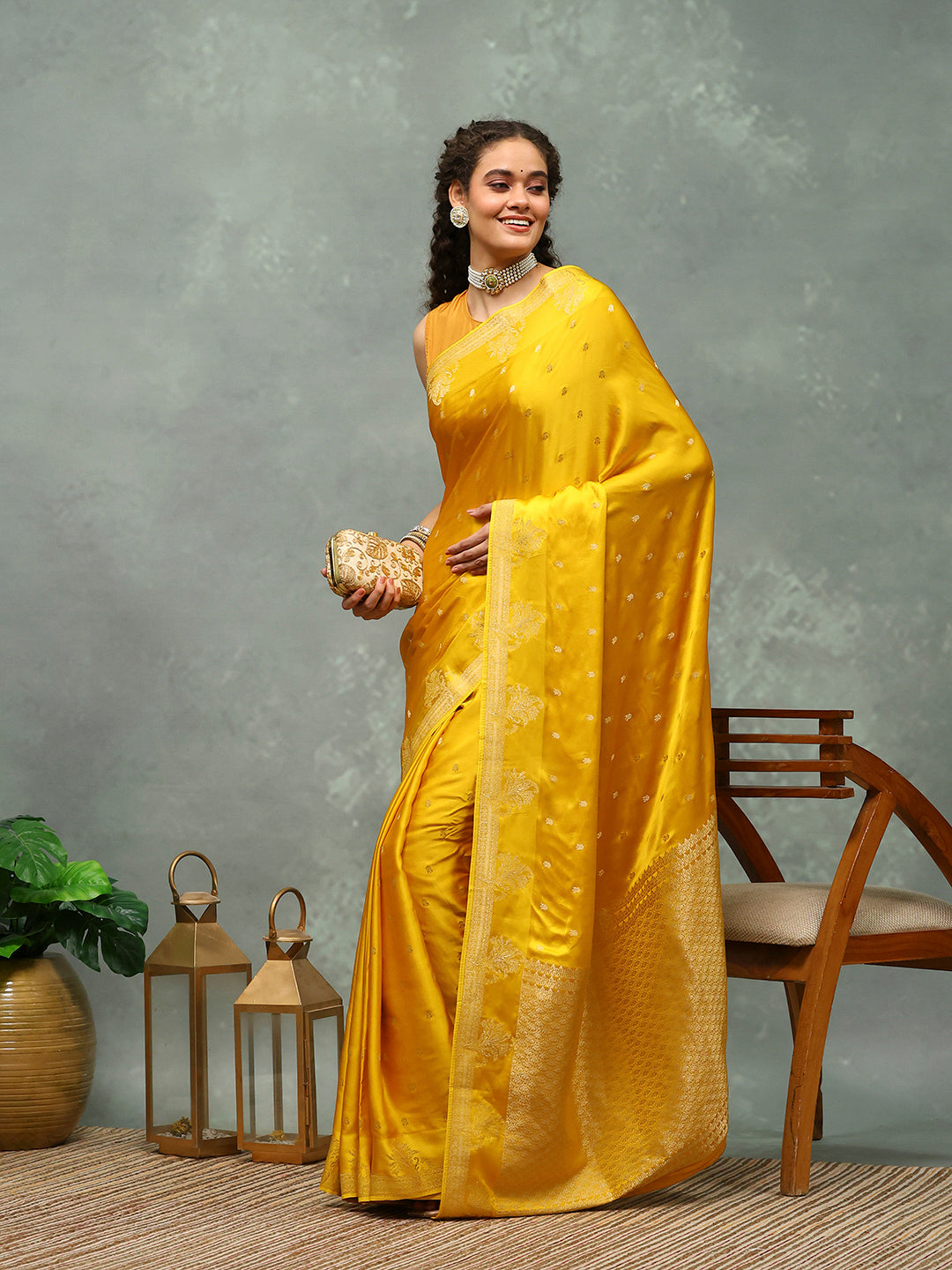 Woven Border Art Silk Saree
