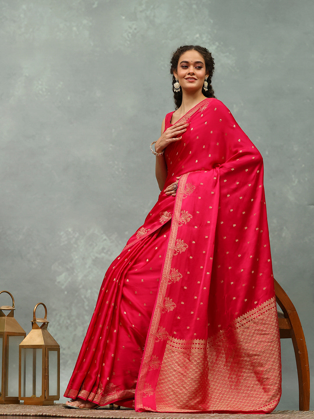 Woven Border Art Silk Saree